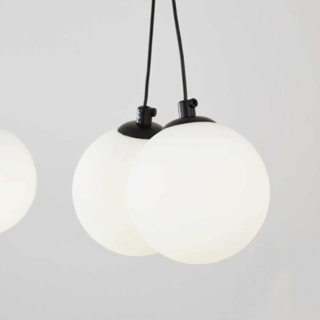 OrbitGlow 8-Light Floating Sphere Chandelier - US - KaveCore