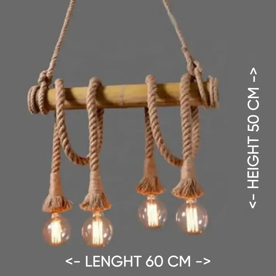 Lighthouse Loop – Handwoven Rope Chandelier