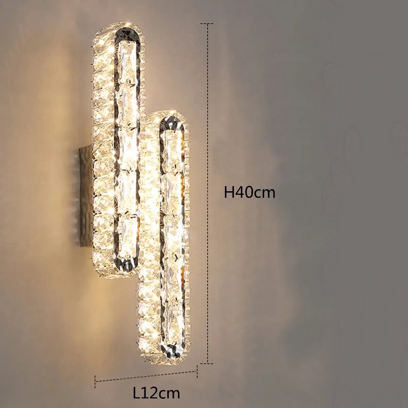 Seraphina Twin Crystal Wall Light
