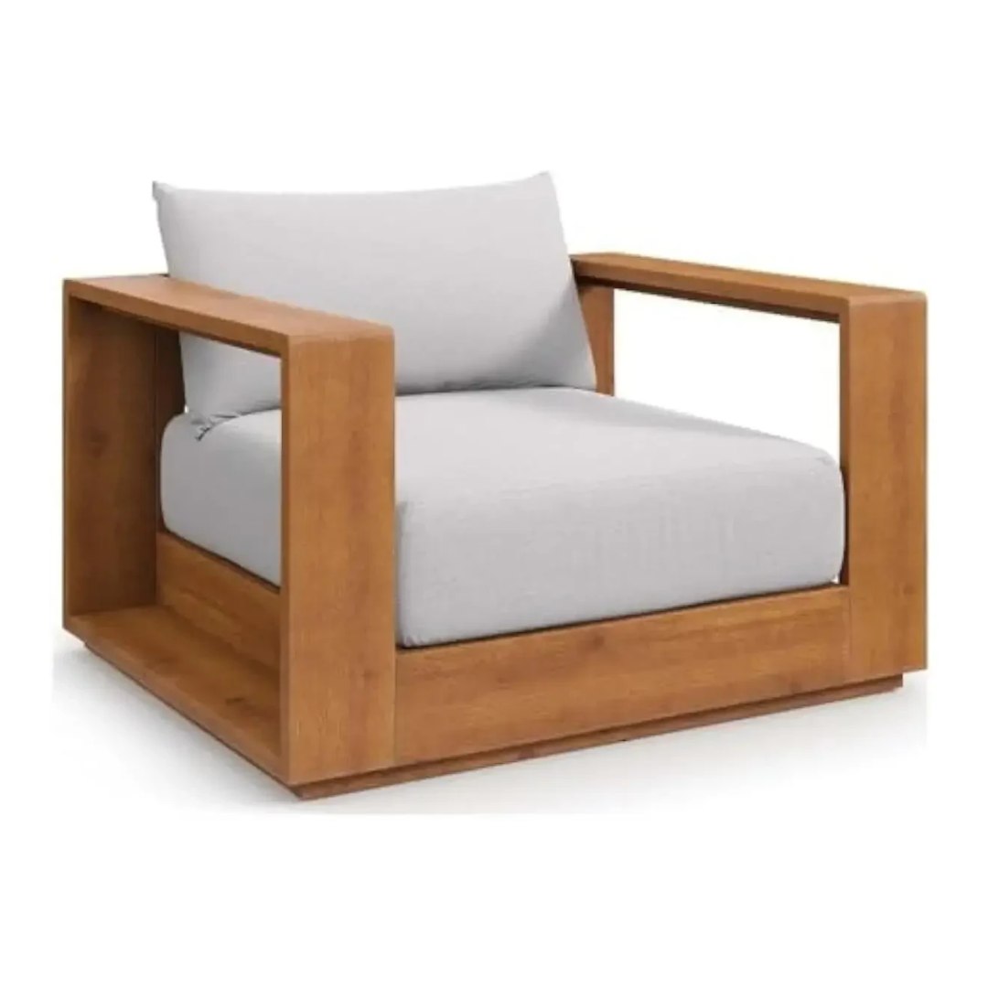 Acacia Wood Outdoor Club Chair - US - KaveCore