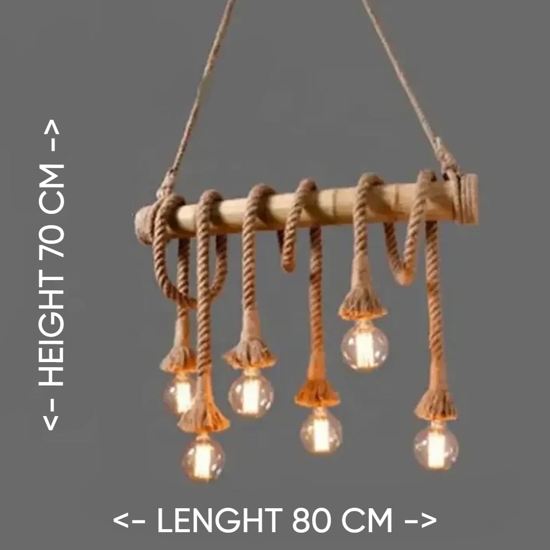 Lighthouse Loop – Handwoven Rope Chandelier