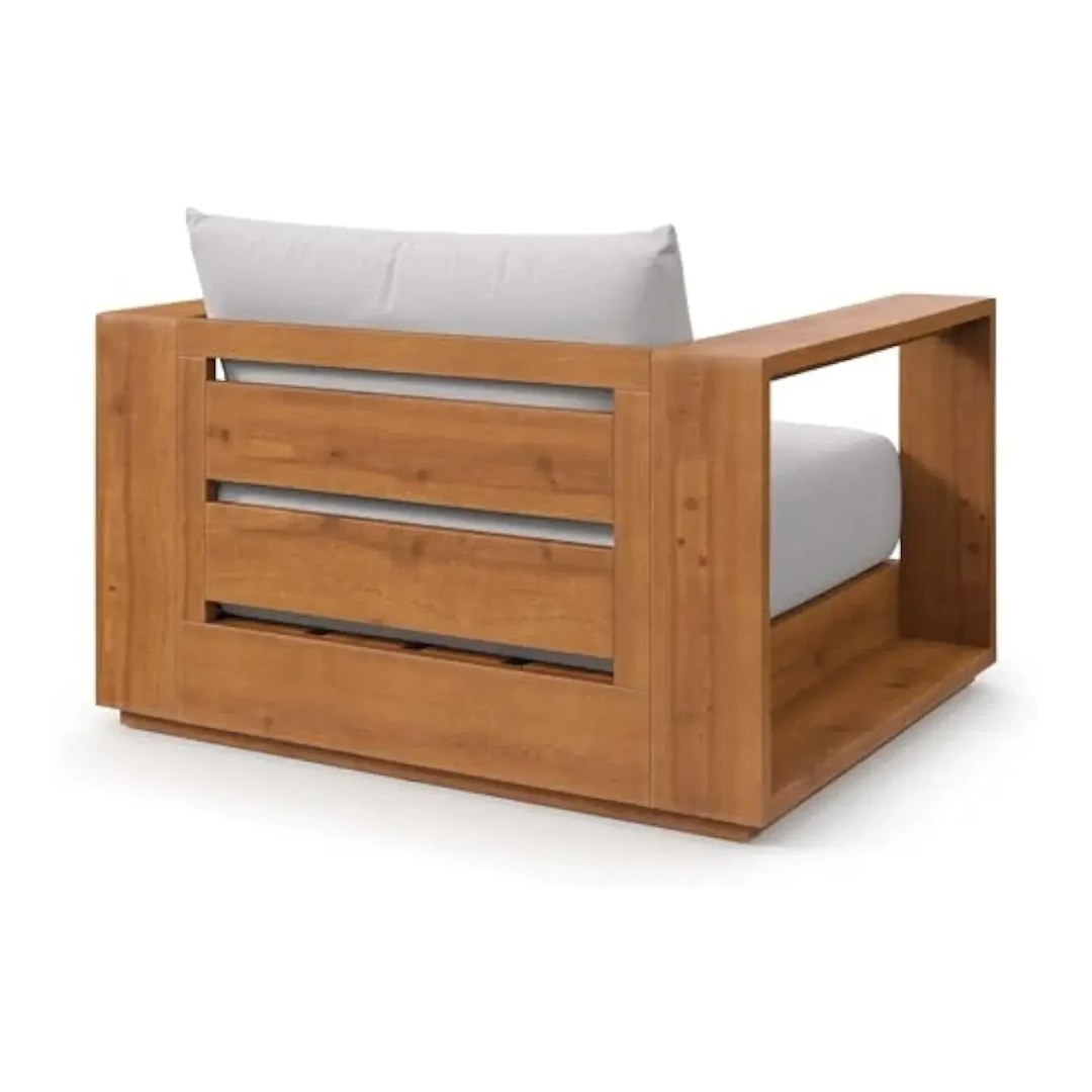 Acacia Wood Outdoor Club Chair - US - KaveCore
