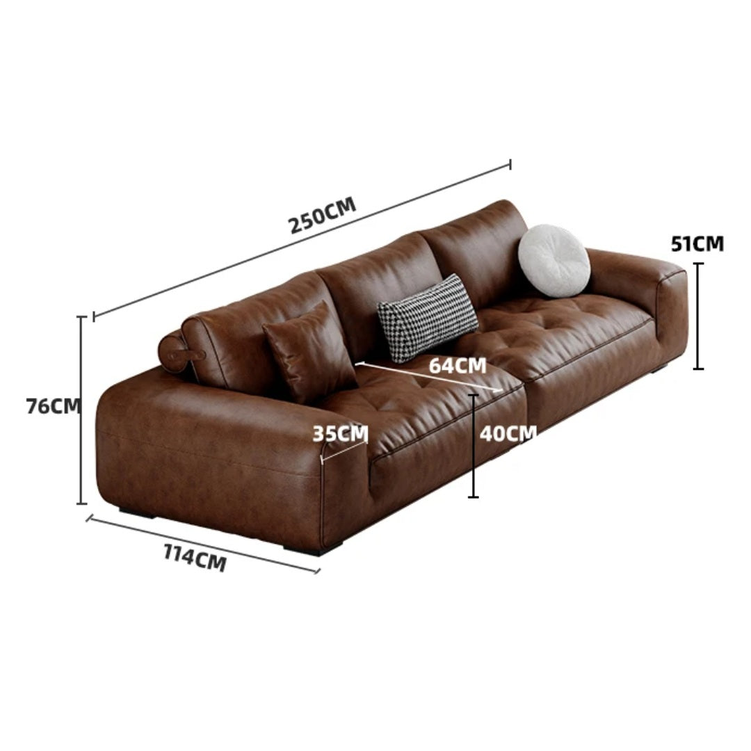 Lazaro Leather Sofa