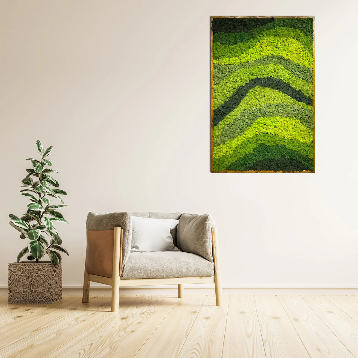 BotaniWave Natural Moss Art