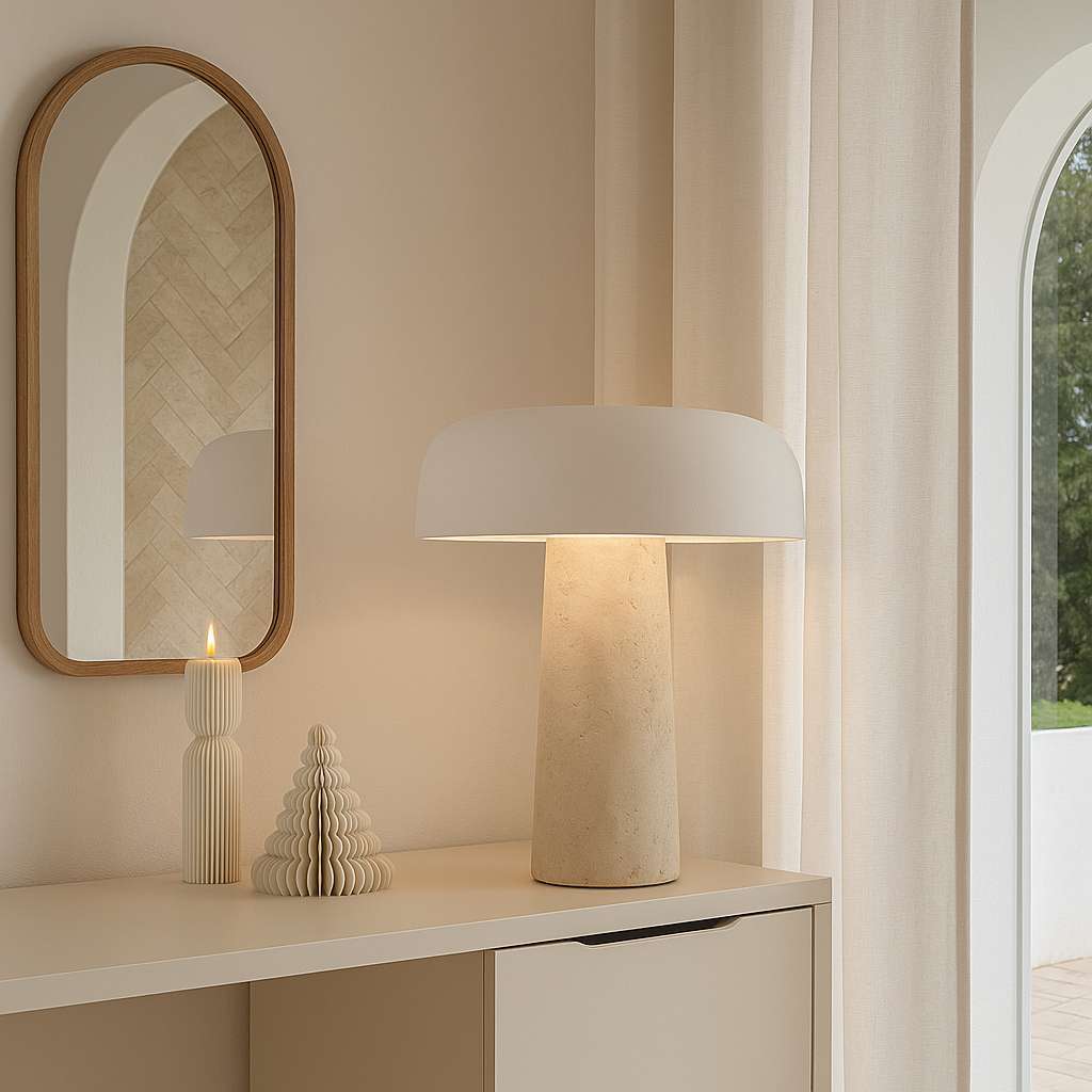 Kinoko Marble Stone Lamp - KaveCore