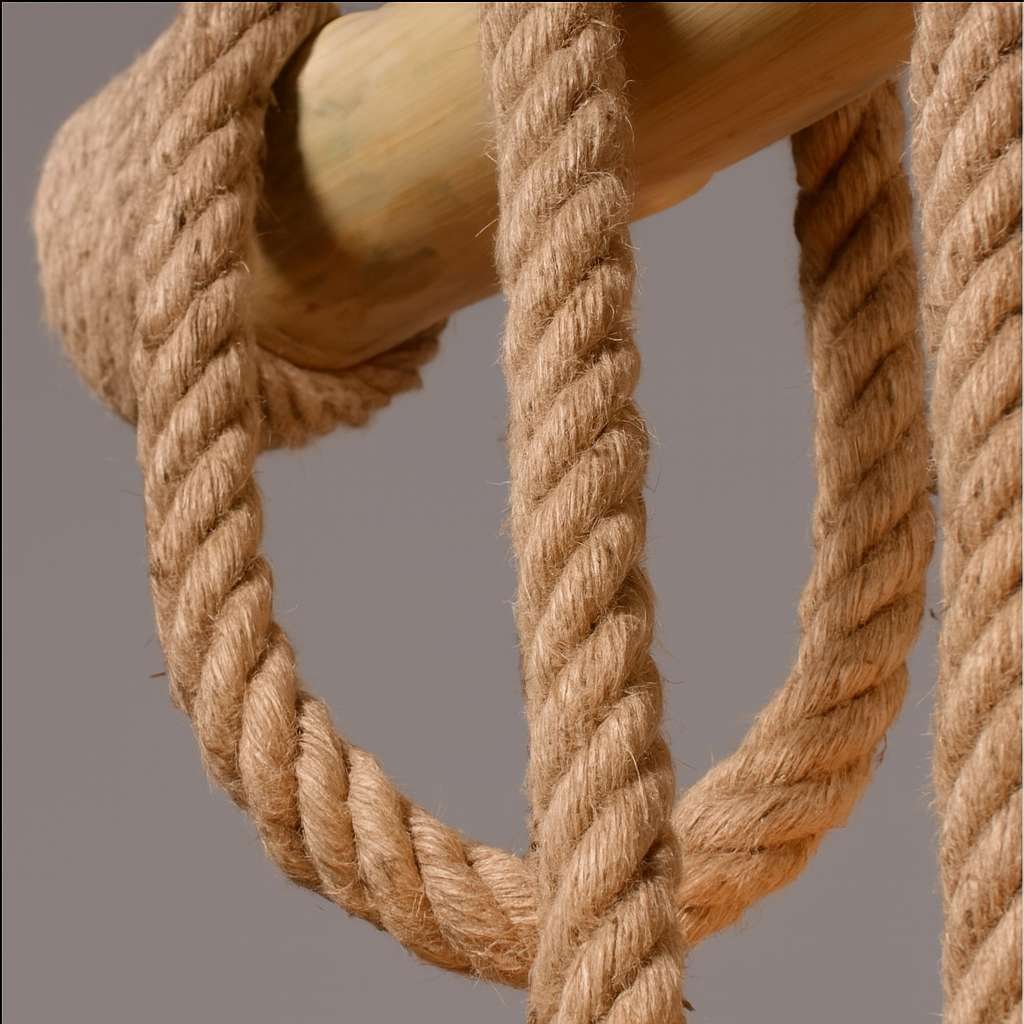 Lighthouse Loop – Handwoven Rope Chandelier