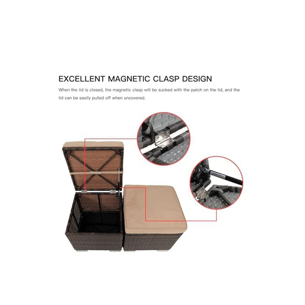 PatioFlex Duo Ottomans - US - KaveCore