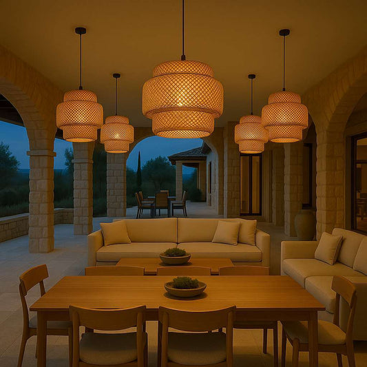 Harmony Twist Rattan Lamp - KaveCore