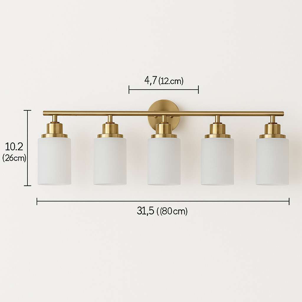 Elysian Frost 5-Lamp Wall Sconce - US - KaveCore