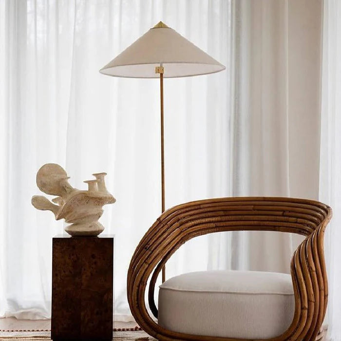 Kyoto Shade Rattan Floor Lamp