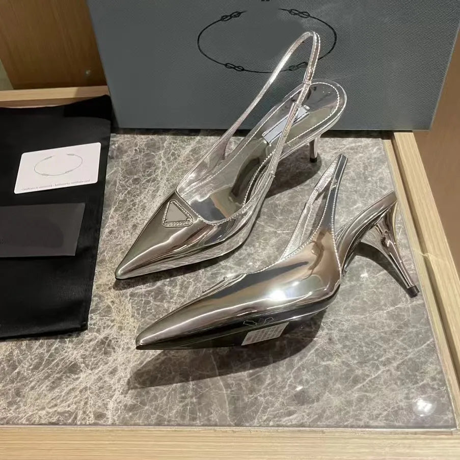 High Heeled Formal Shoes Designer Rhinestone