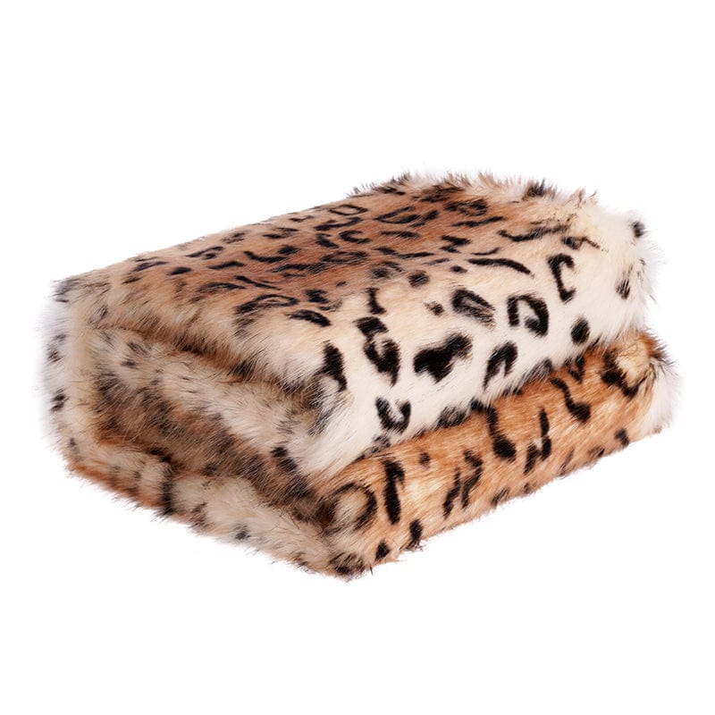 Plush Royal Bengal Faux-Fur Blanket Throw
