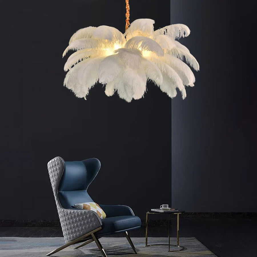 Palmira Feather Pendant Chandelier