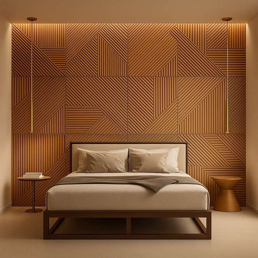 Elowyn Carved Wooden Wall Panel