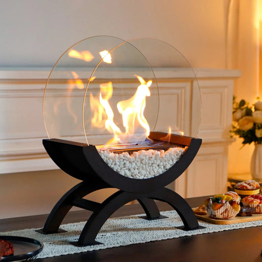 The Pebbled Glow Fireplace