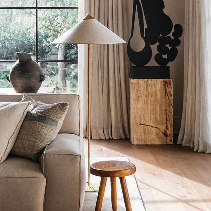 Kyoto Shade Rattan Floor Lamp