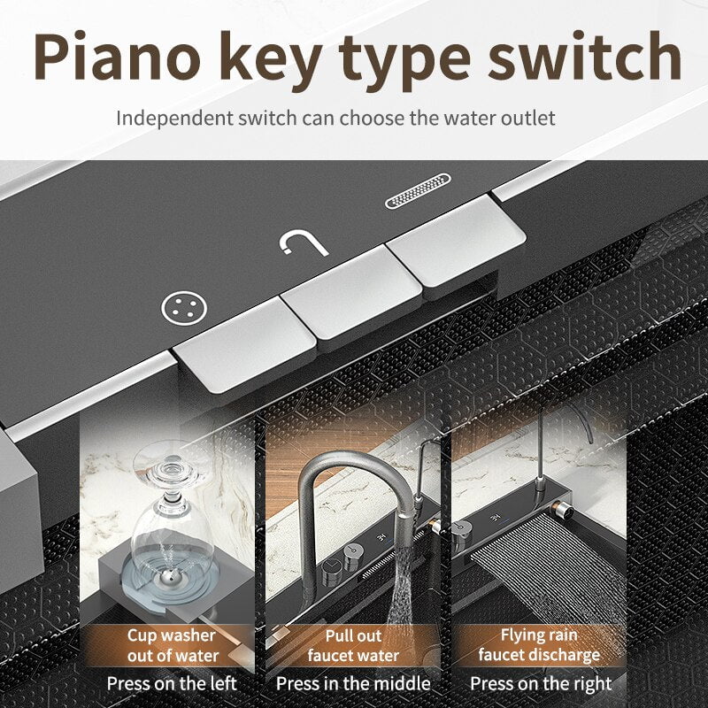 PureFlow Luxe Kitchen Sink & Digital Faucet | US - KaveCore