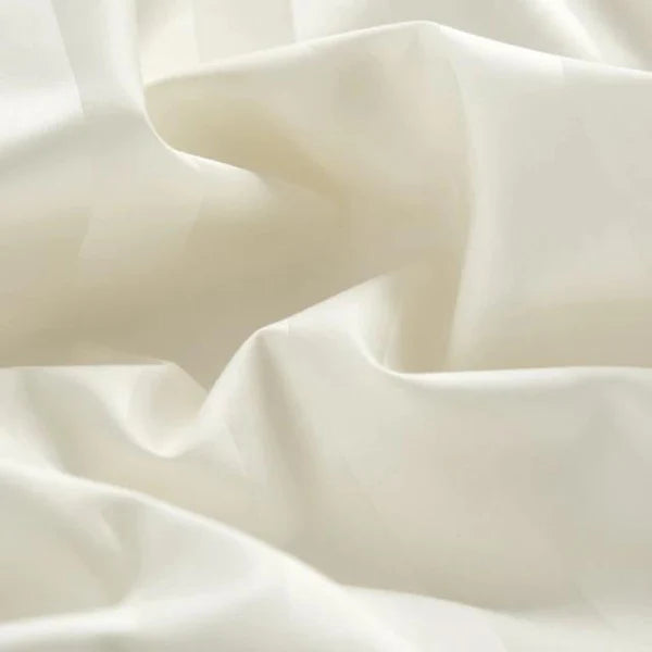 Savoy Cream Duvet Cover Set (Long-staple Sateen Cotton)