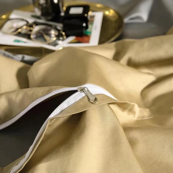 Rome Luxe Sateen Duvet Cover Set (Long-staple Sateen Cotton)
