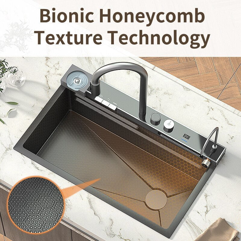 PureFlow Luxe Kitchen Sink & Digital Faucet | US - KaveCore