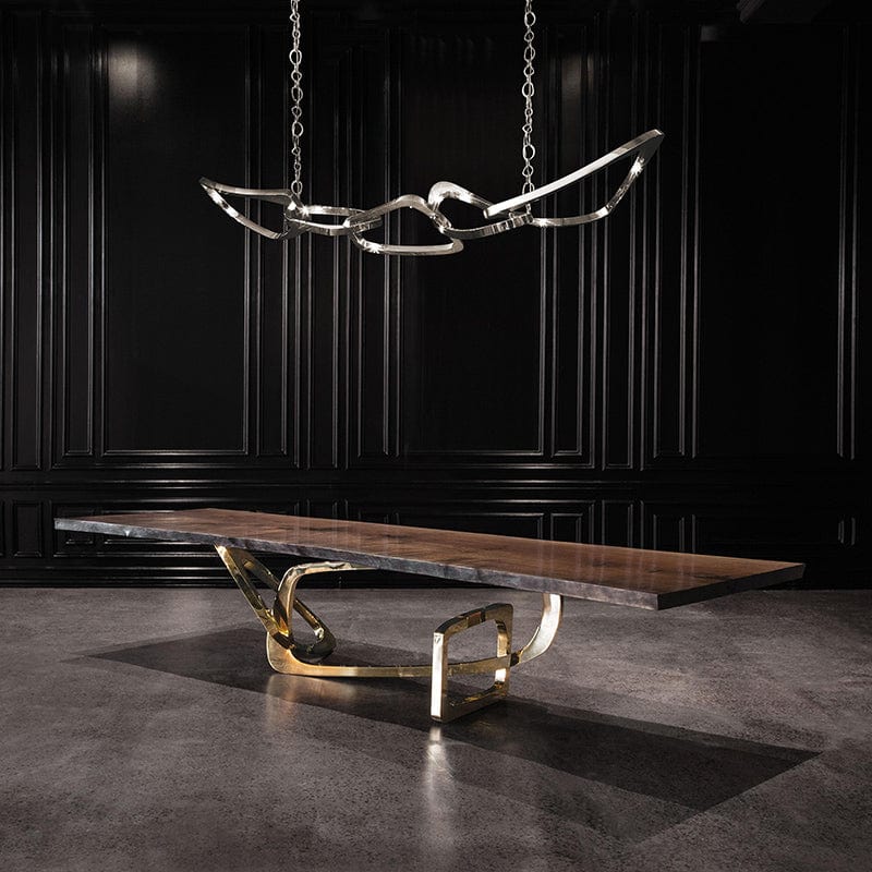 Kinetic Loop Chandelier