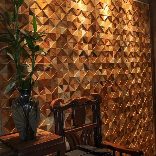 Pyramid Grove Wooden Wall Panel