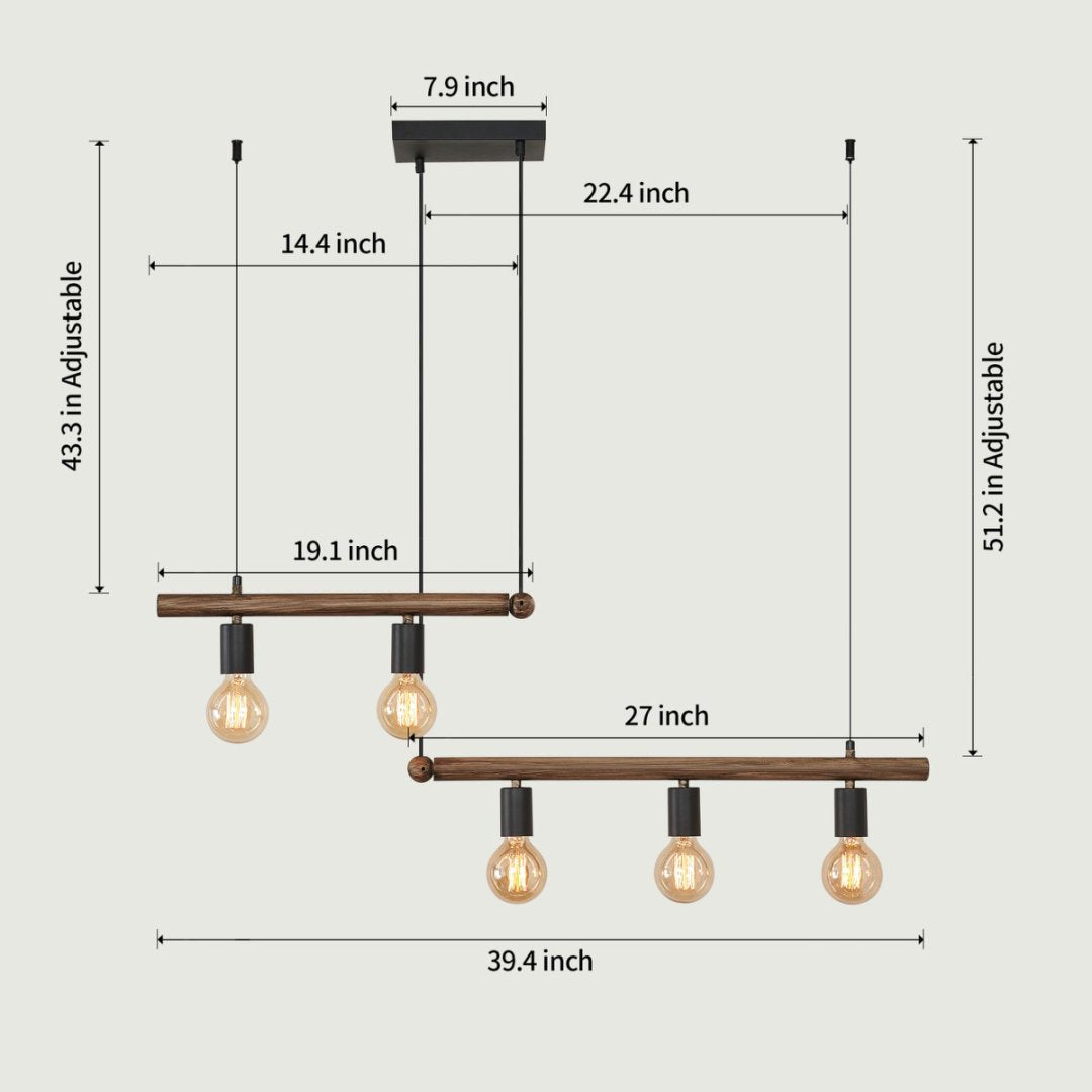 Loftwood Linear 5-Light Pendant - US - KaveCore