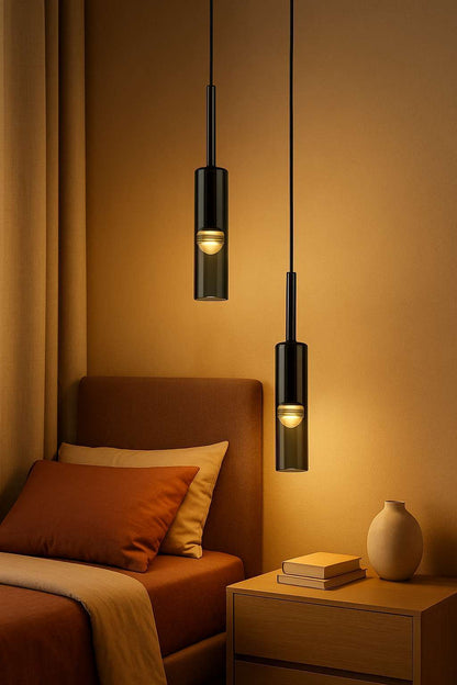 Eclipse Sphere Smoked Crystal Pendant Light