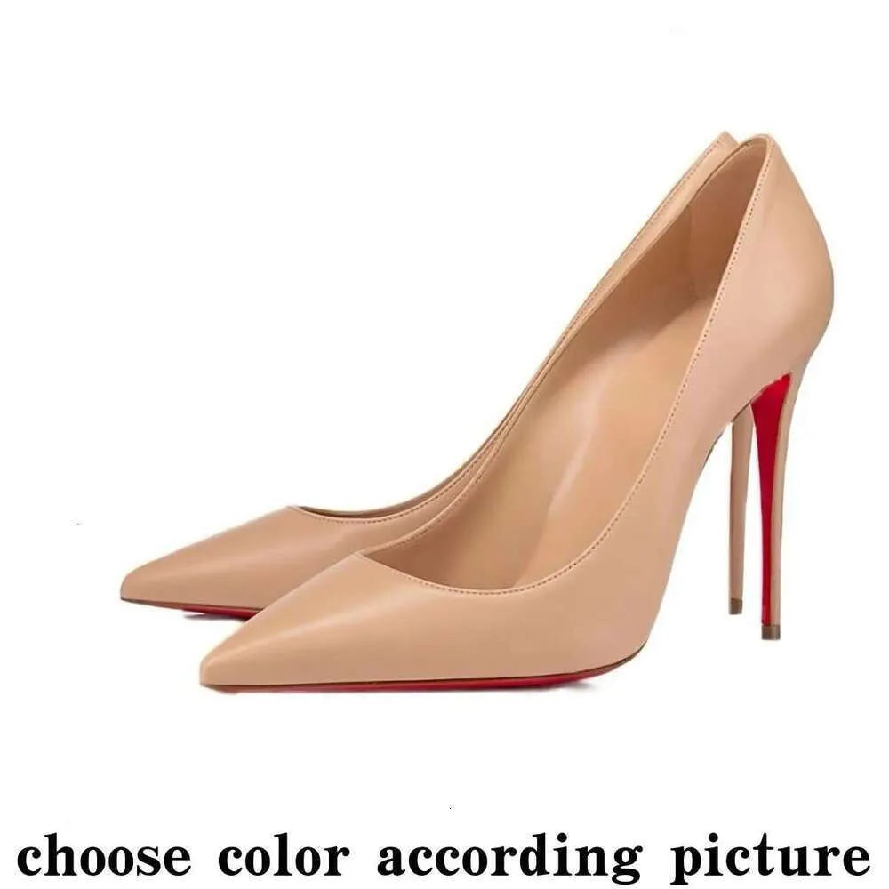 High Red Heels Shoes Designer Soled Peep Pointed Toe Sandals