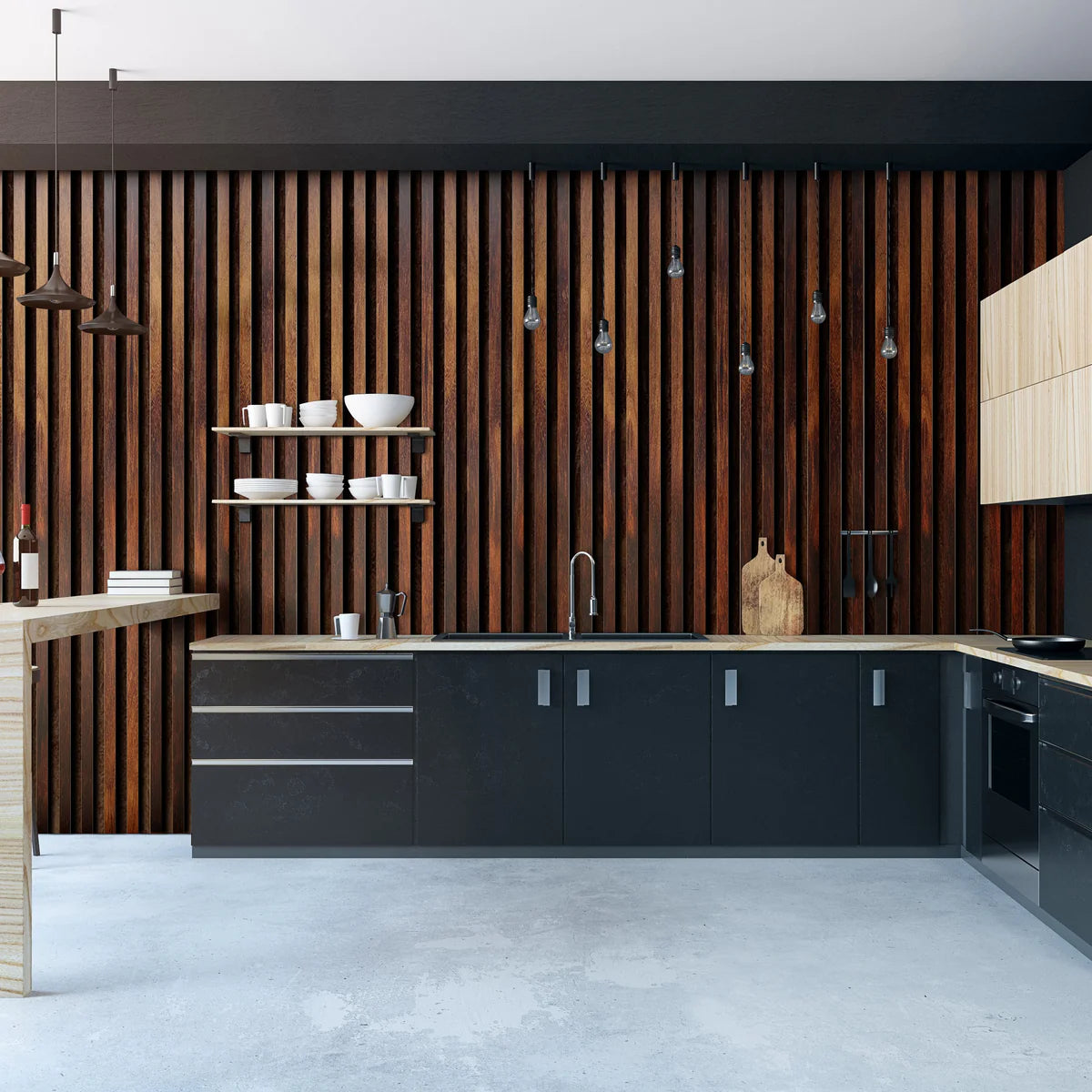 Oakform Wall Panel (Wood Slats)