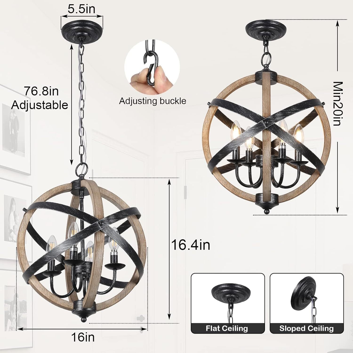The Ironwood Herald Rustic Chandelier - US - KaveCore