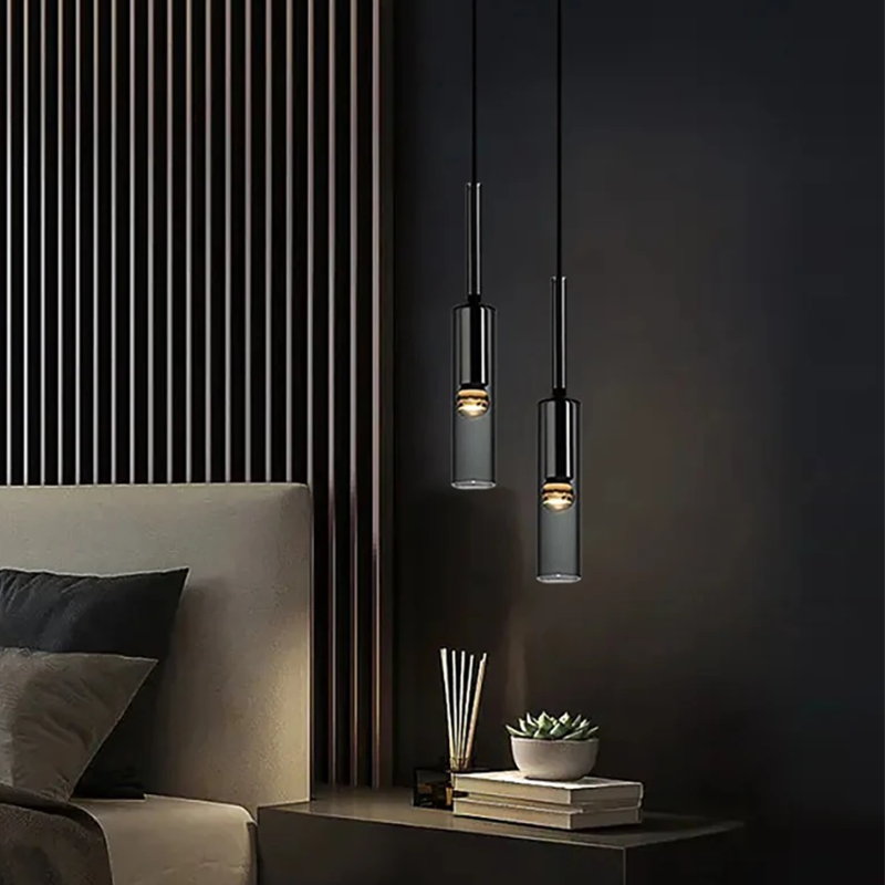 Eclipse Sphere Smoked Crystal Pendant Light