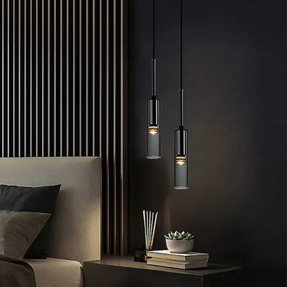 Eclipse Sphere Smoked Crystal Pendant Light