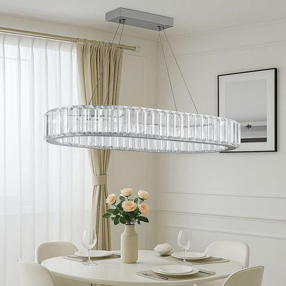 Oval Crystal LED Chandelier - KaveCore