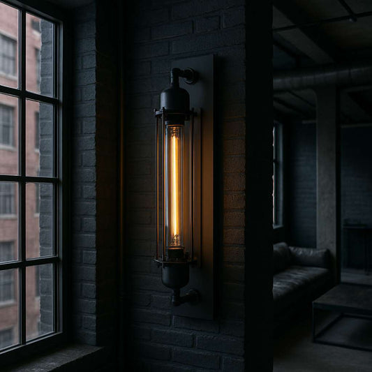 Steampunk Iron Wall Lamp - KaveCore