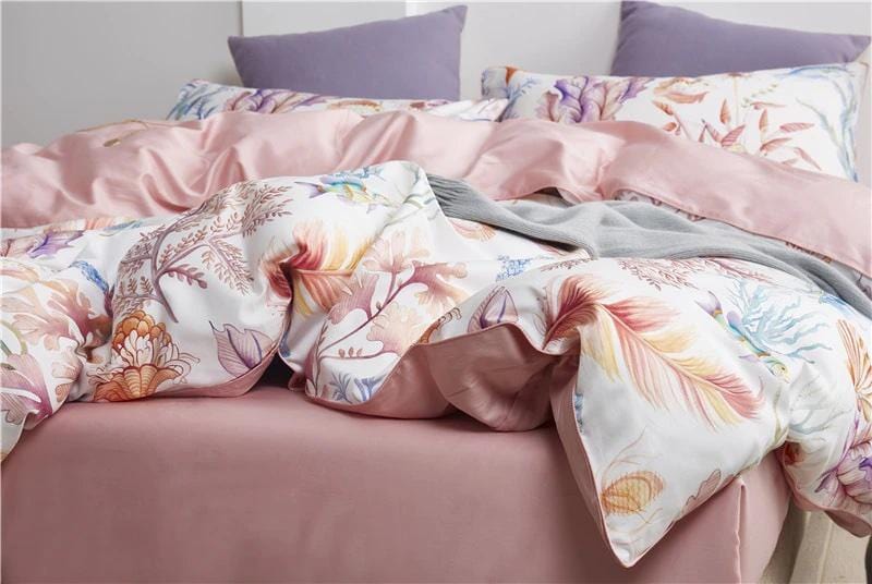 Pastel Reef Duvet Cover Set (Long-staple Sateen Cotton)