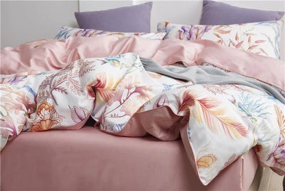 Pastel Reef Duvet Cover Set (Long-staple Sateen Cotton)