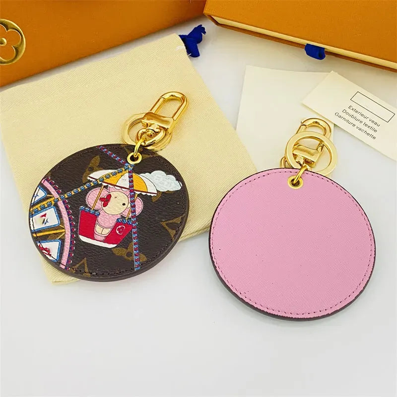 Designer Women Keychain Metal Small Charm Bag