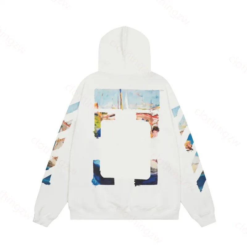 Designer Hoodie Sweater Monet Style Top Graffiti