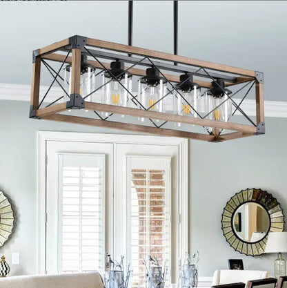 Vintage Beam 5-Light Chandelier - US - KaveCore