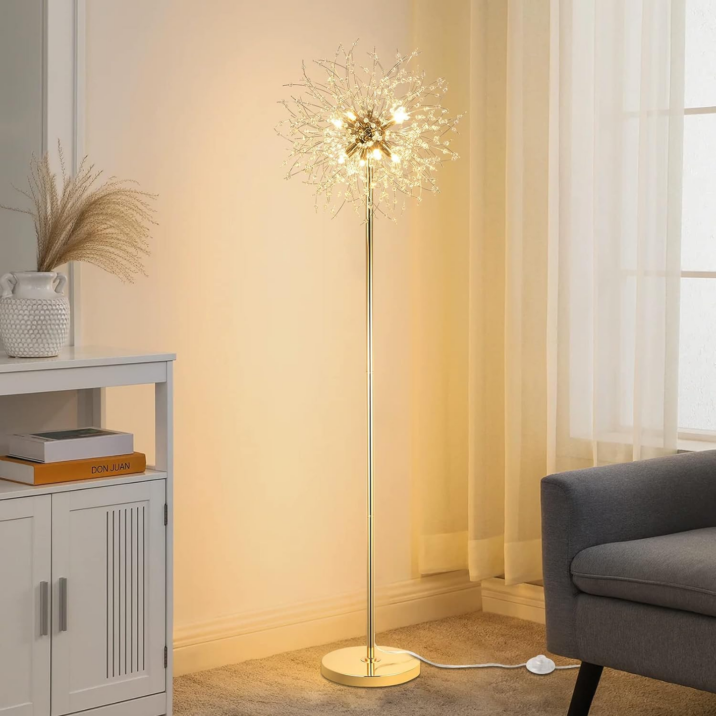 Sparkling Crystal Firework Floor Lamp - US - KaveCore