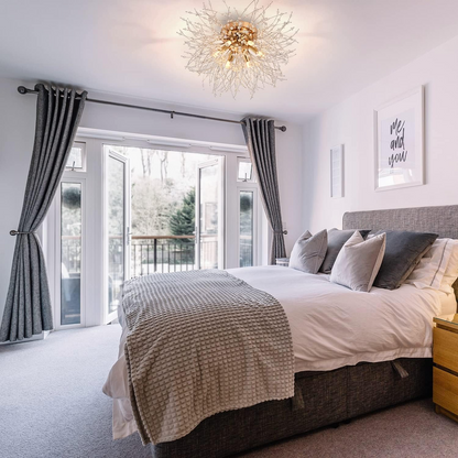 Infinity Crystal Flush Chandelier - US - KaveCore