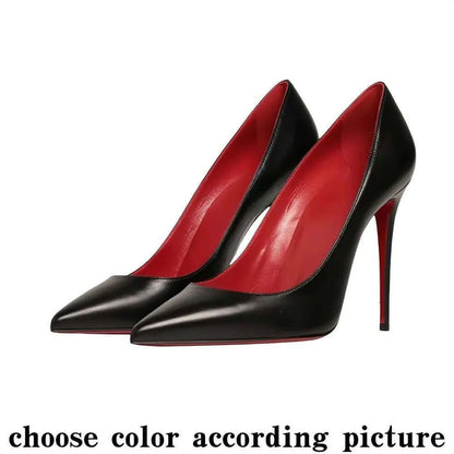 High Red Heels Shoes Designer Soled Peep Pointed Toe Sandals