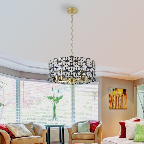 Empire Glow Luxe Round Crystal Chandelier - US - KaveCore