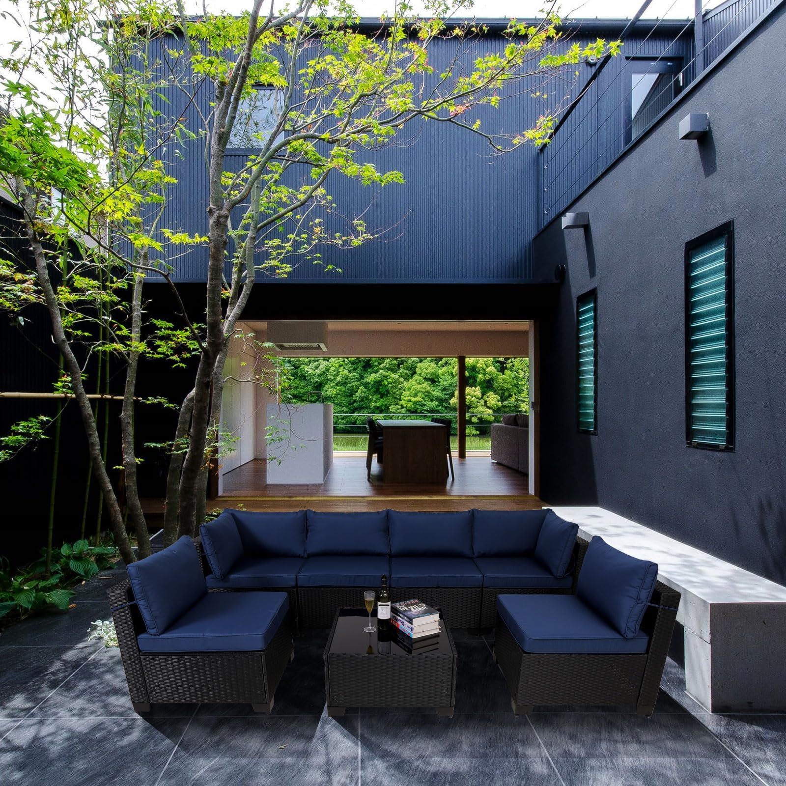 AquaLounge Rattan Outdoor 7-Piece Set - US - KaveCore