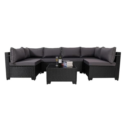 AquaLounge Rattan Outdoor 7-Piece Set - US - KaveCore