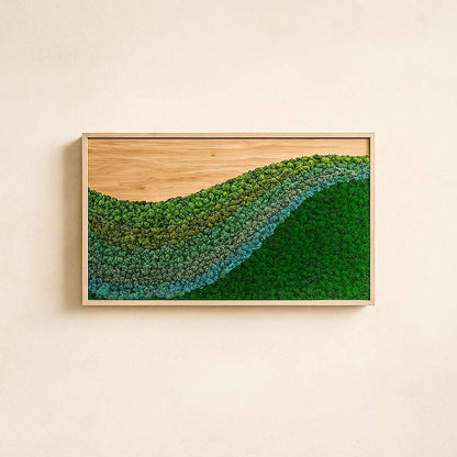 The Rolling Green Natural Moss Art