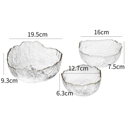 HaloGlass Wavy Bowl Collection (Set of 3)