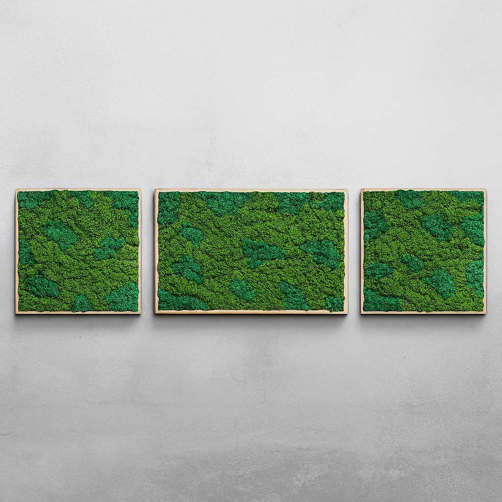 TrioBloom Natural Moss Art