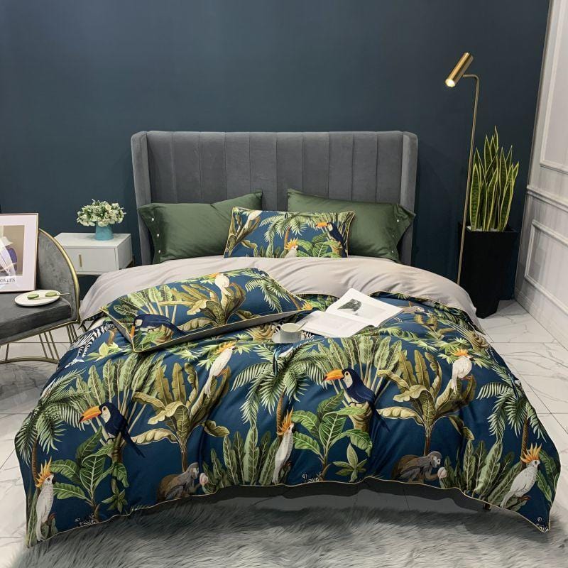 Jungle Reverie Duvet Cover Set (Long-staple Sateen Cotton)